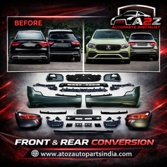 A To Z Compatible With Mercedes Benz Glc W253 X253 (2016-2020) Car Upgrade To Glc63 Amg Bumper Body Kit Front After Lip Diffuser Exhaust Tips Fog Gril Cover CC-8915 (Shipping Cost Not Included In Price)