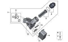 Oil Filter 11428583895AL Compatible With BMW & X3 F25 2010-2017 & 4 Coupe (F32)