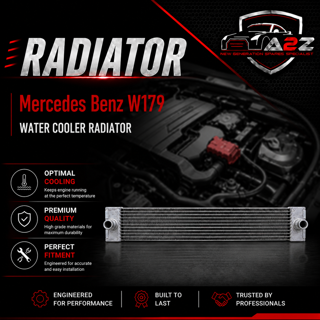 Radiator Water Cooler 0995005103 Compatible With Mercedes Benz W179