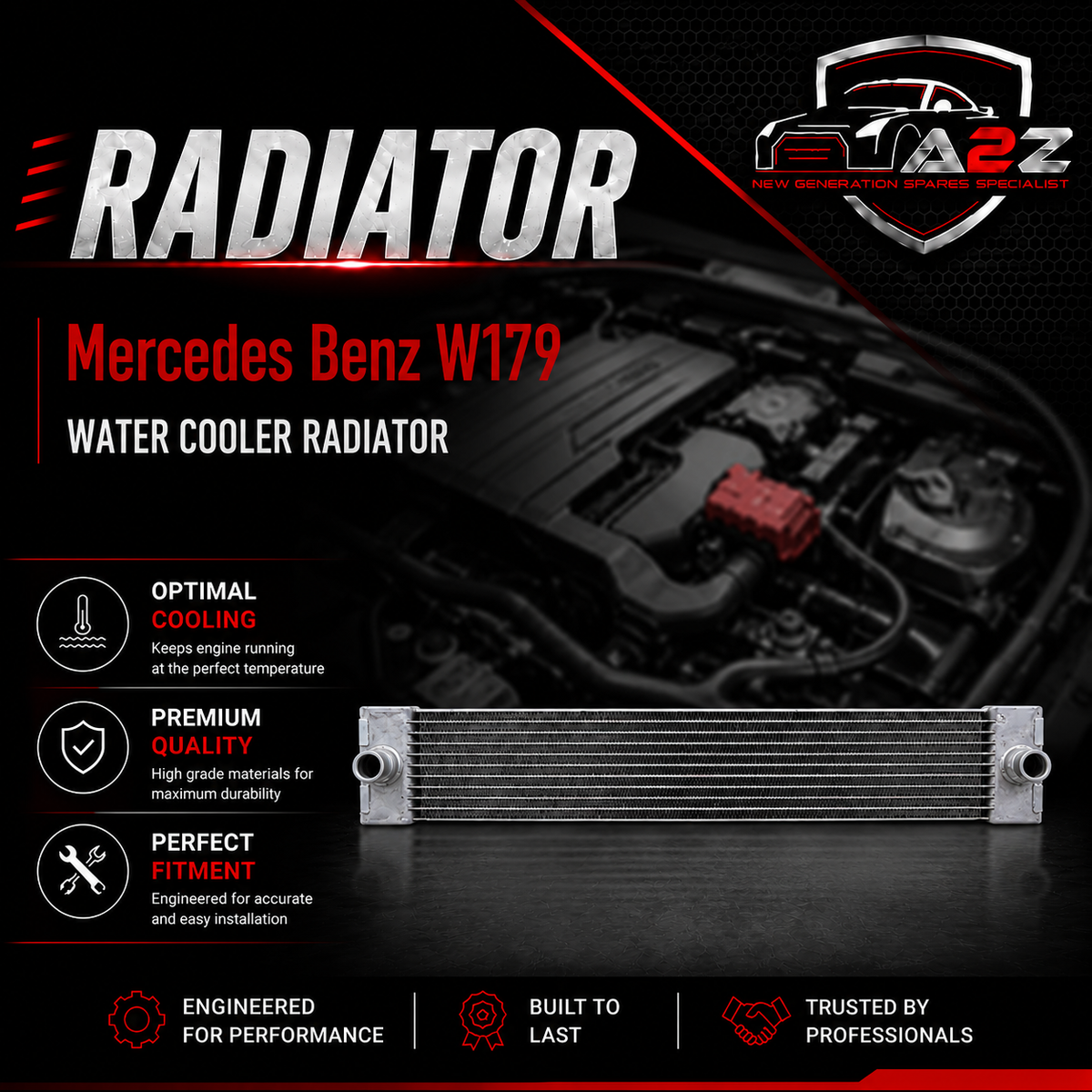 Radiator Water Cooler 0995005103 Compatible With Mercedes Benz W179