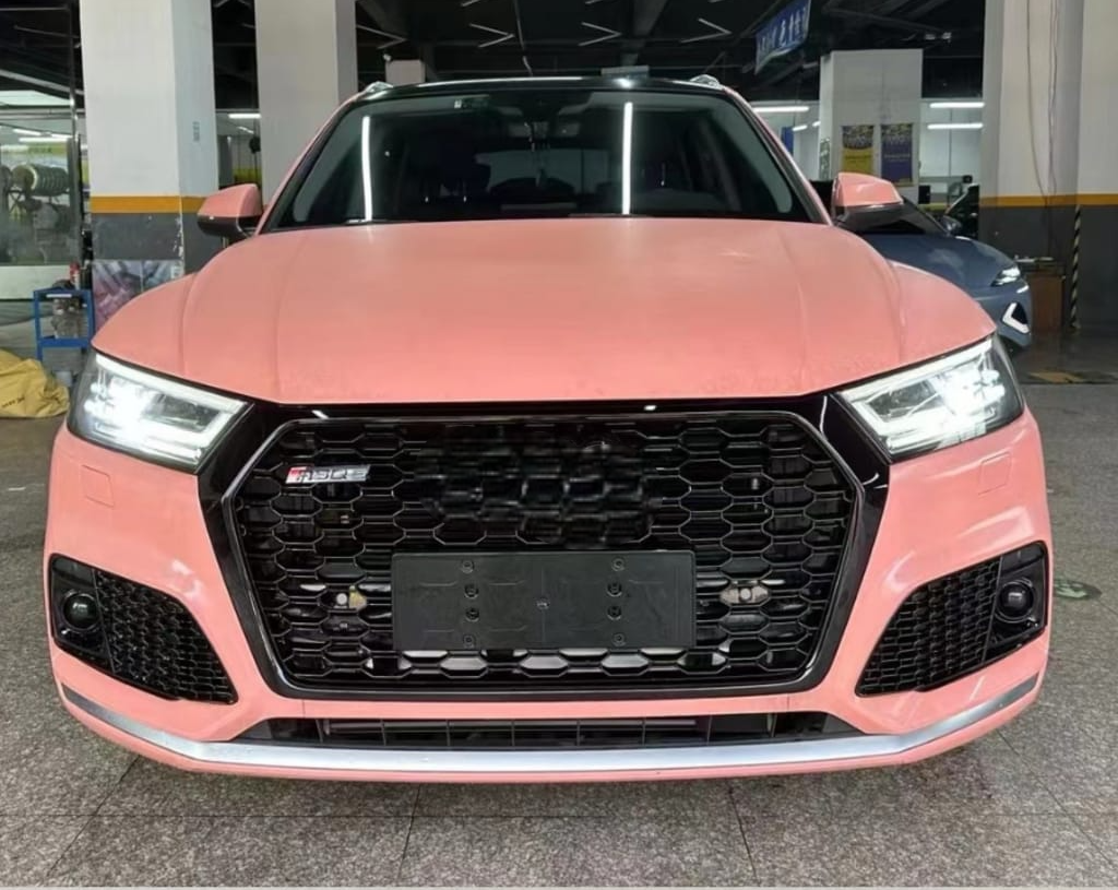 RSQ5 Full Black Honeycomb Show Grill Compatible With Audi Q5 (2018-2020) Tag No.153