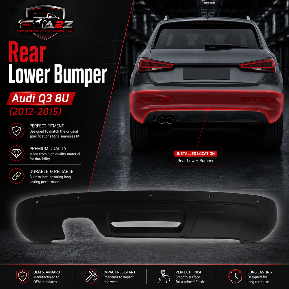 Rear Lower Bumper 8U0807434C Compatible With Audi Q3 8U (2012-2015) Tag No.210