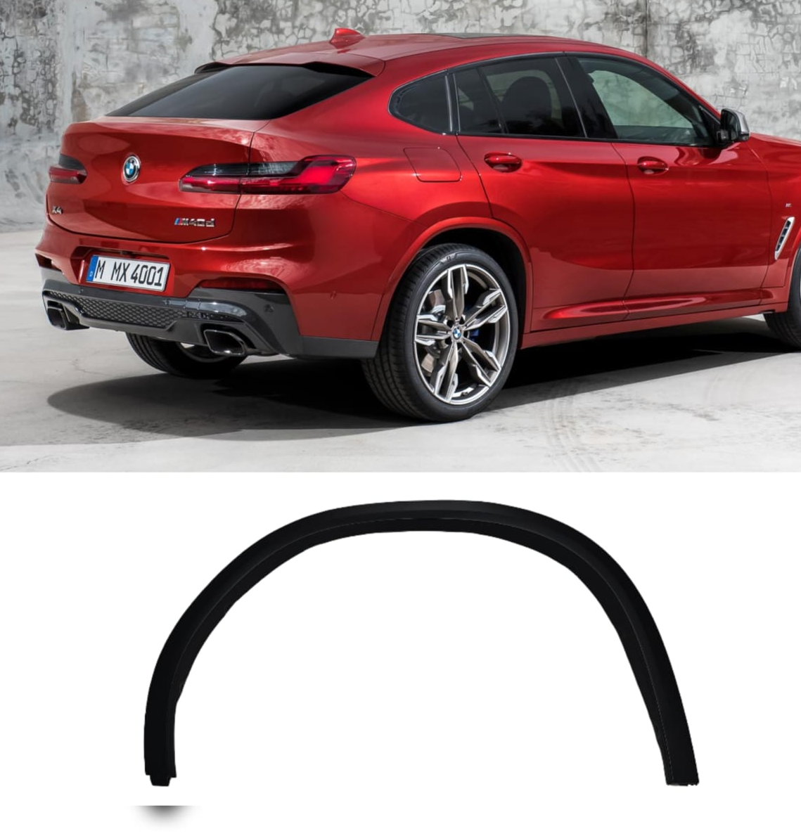 Rear Right Wheel Eyebrow 51778745918 Compatible With BMW X4 G02 M (2017-21) Tag No.246