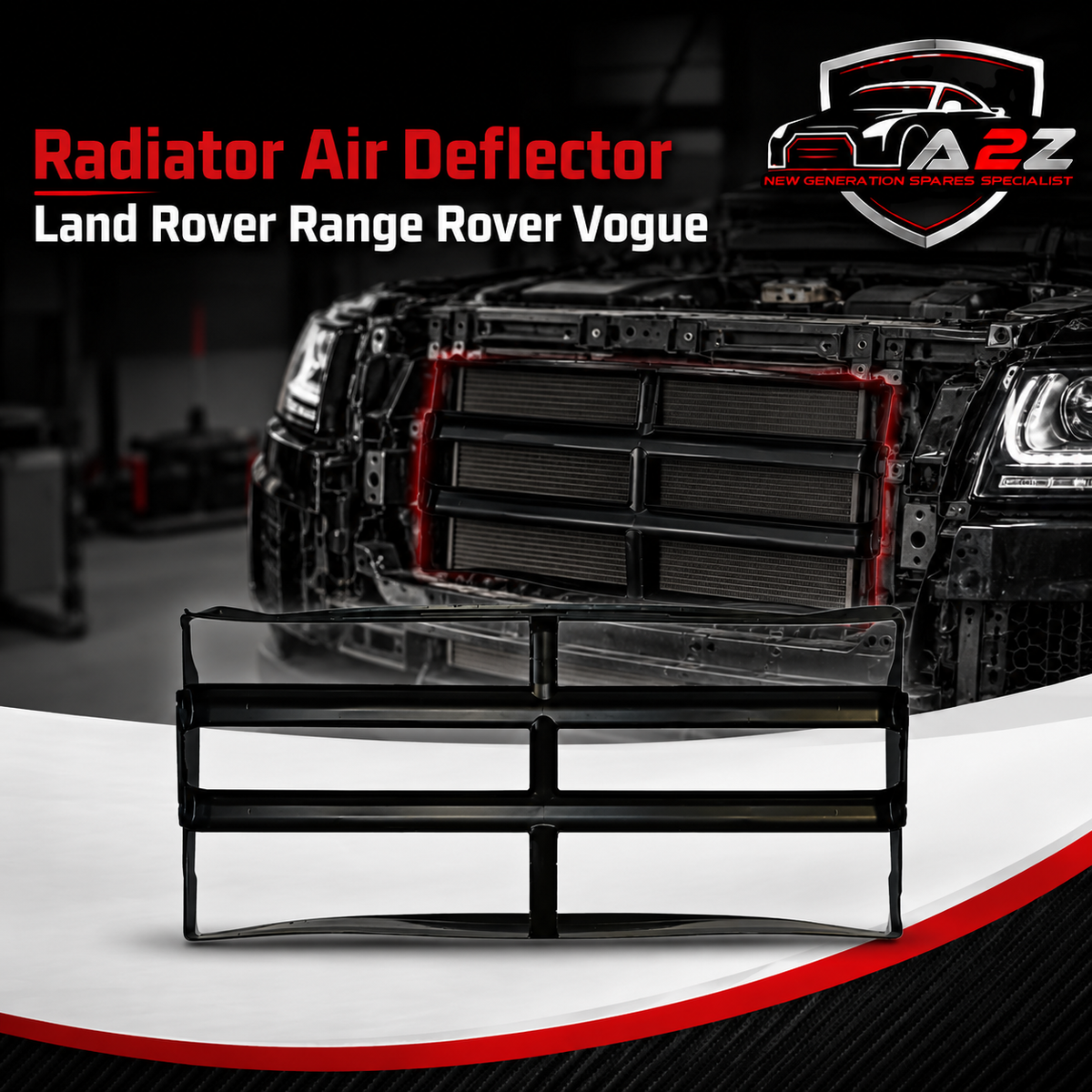 Radiator Air Deflector LR172477 LR152623 Compatible With Land Rover Range Rover Vogue