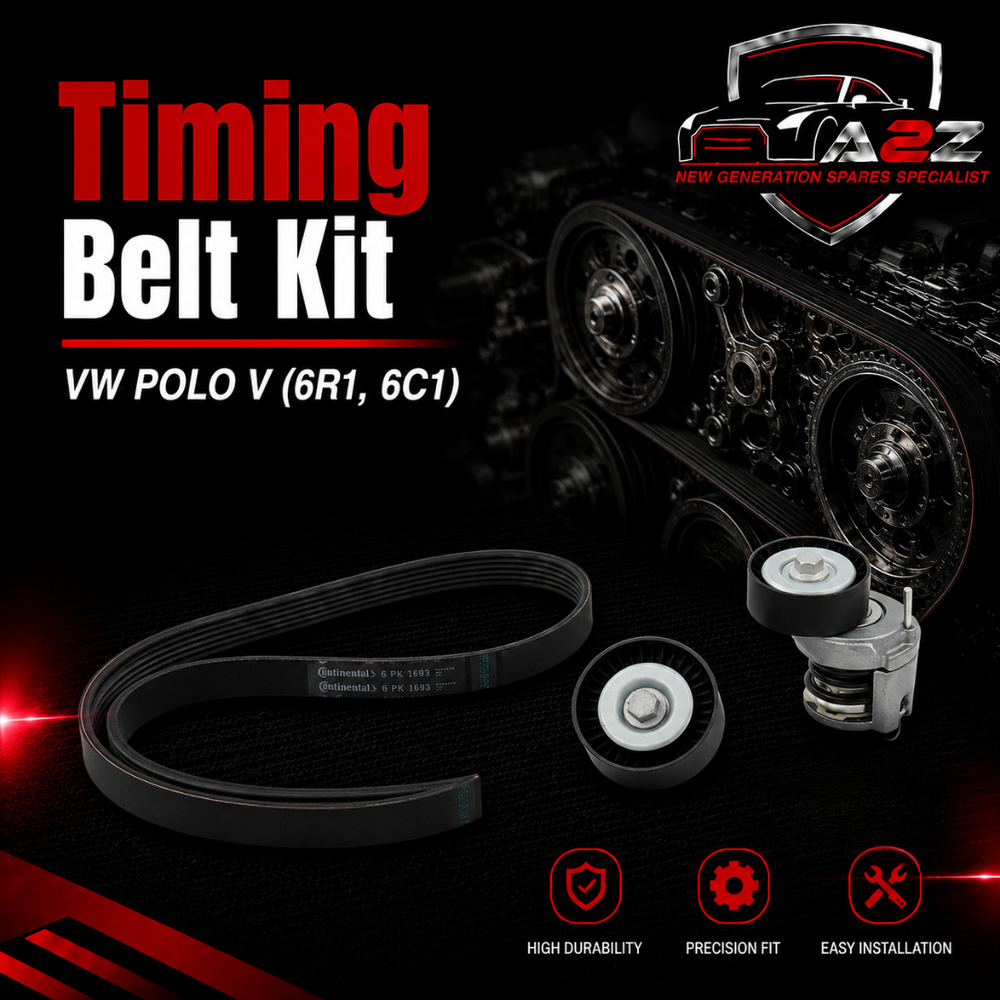 MULTI-RIB BELT KIT 6PK1693K1 Compatible With Volkswagen VW POLO V (6R1, 6C1) (CONTINENTAL)