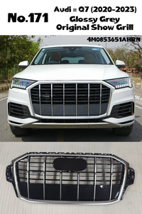 Glossy Grey Original Show Grill Compatible With Audi = Q7 (2020-23) Tag No.171