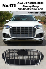Glossy Grey Original Show Grill Compatible With Audi = Q7 (2020-23) Tag No.171