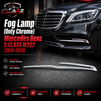 Fog Lamp (Only Chrome) Left 2228851200 & Right 2228851300 Compatible With Mercedes Benz S-CLASS (W222) (2018-2020) Tag No.333