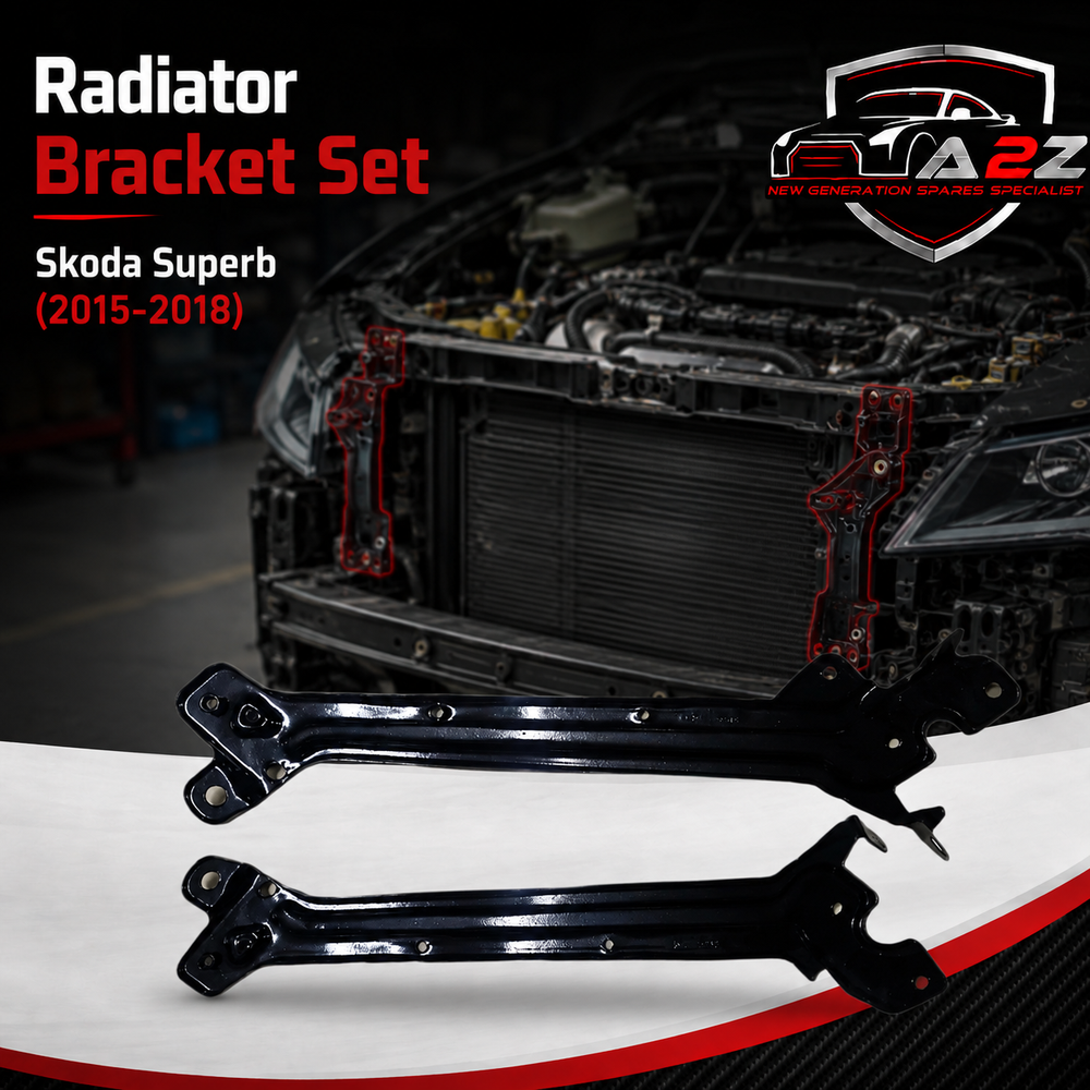 Radiator Bracket Set Left 3V0806929 & Right 3V0806930 Compatible With Skoda Superb (2015-2018) Tag No.343