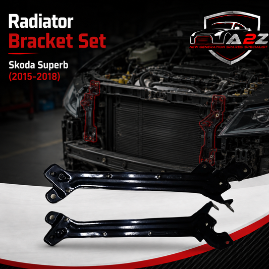 Radiator Bracket Set Left 3V0806929 & Right 3V0806930 Compatible With Skoda Superb (2015-2018) Tag No.343