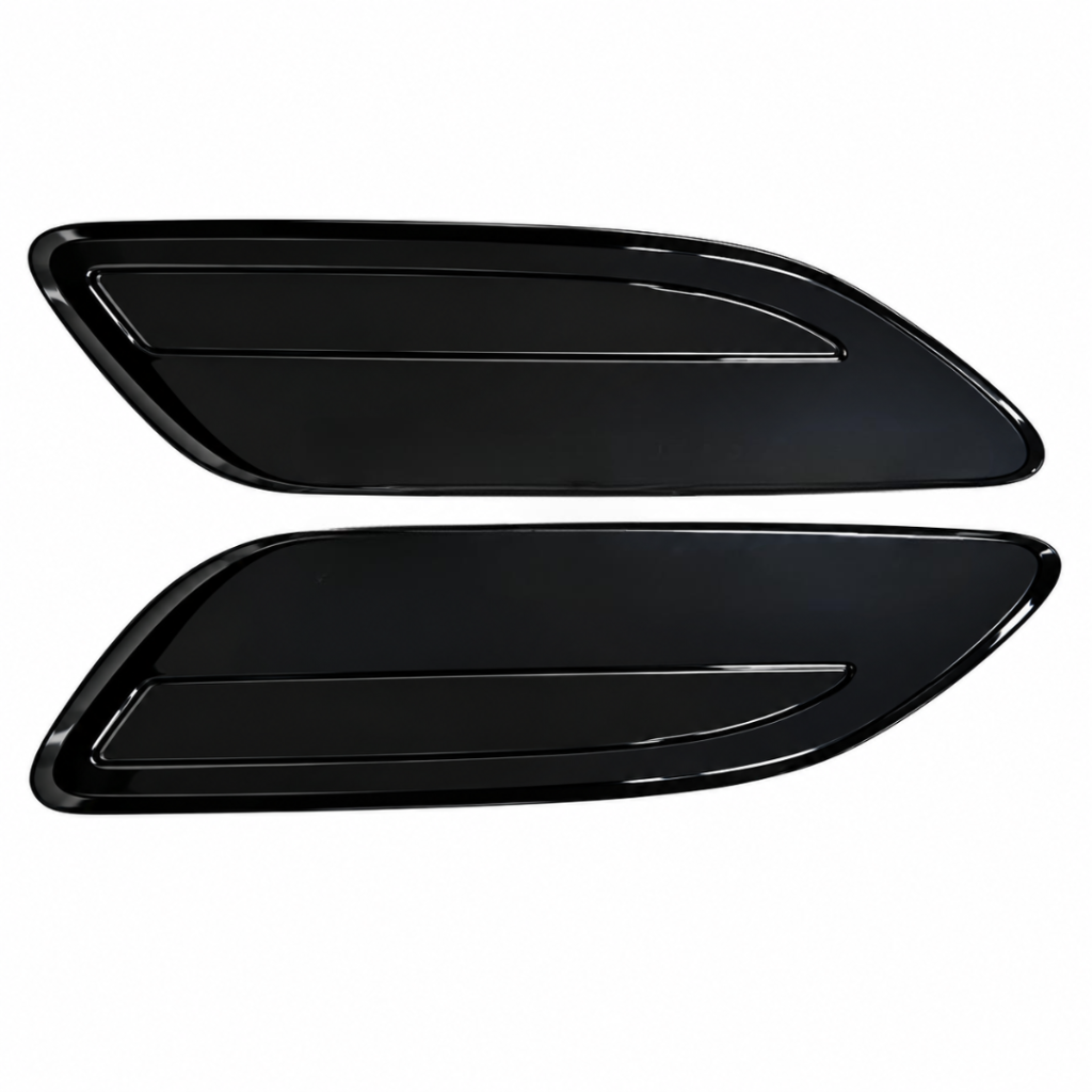 Glossy Black Bonnet Hood Grills Right LR116890 & Left LR116891 Compatible With Land Rover Range Rover Velar - L560 (2017-2024)