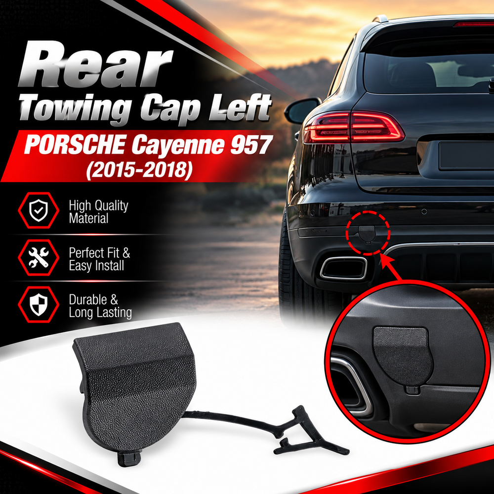 Rear Towing Cap Left 95850549960 Right 95850550060 Compatible With  PORSCHE Cayenne 957 (2015-2018) Tag No.134