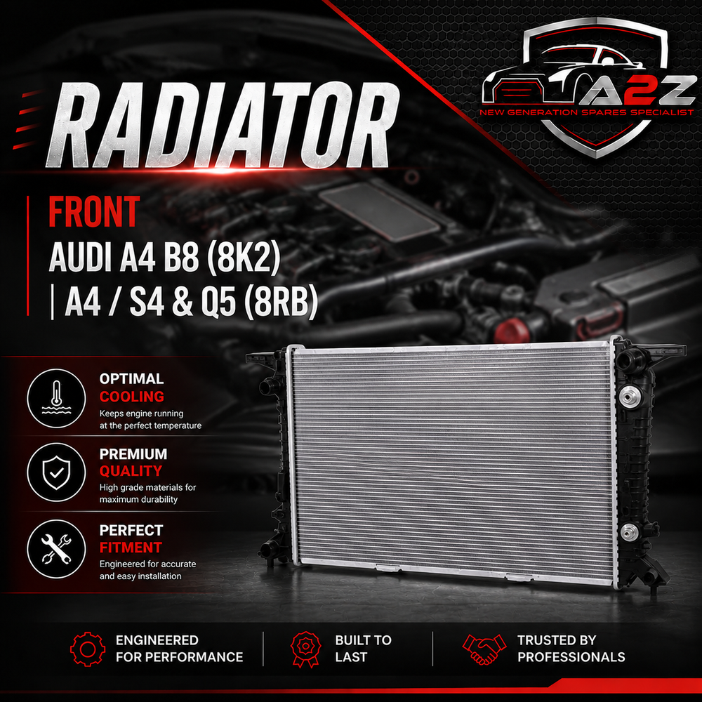 Radiator Front 8K0121251AJ 8K0121251K 8K0121251T Compatible with AUDI A4 B8 (8K2) | A4 / S4 & Q5 (8RB)