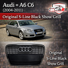 Show Grill Compatible With Audi A6 C6(2004-11) Original S-Line Black Tag 42