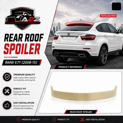 Rear Roof Spoiler BMRS17 Compatible With BMW E71 (2008-15)