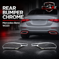 Rear Bumper Chrome Left 2238856000 Right 2238855900 Compatible With Mercedes-Benz S-Class (W223) Tag No.244