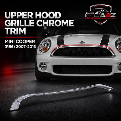 Upper Hood Grille Chrome Trim 51137133845 51137133845-B Compatible With MINI COOPER