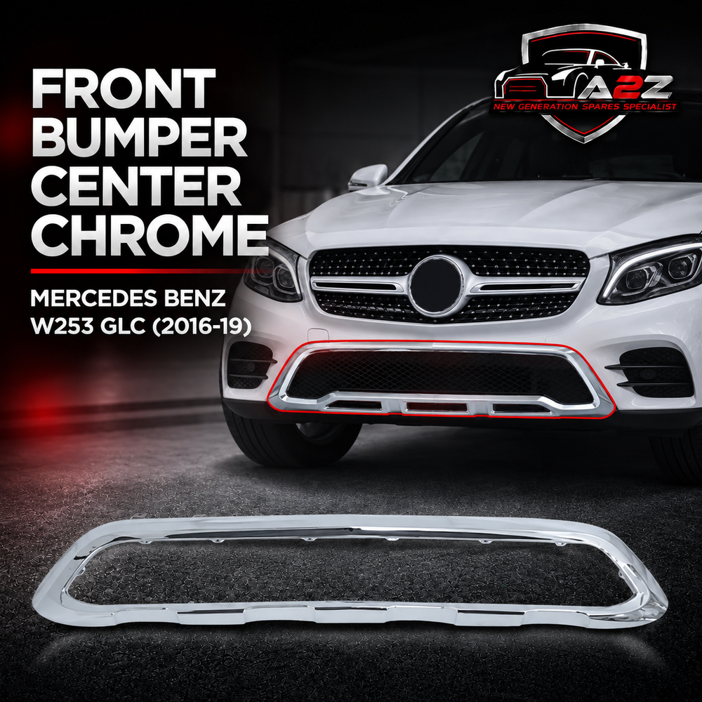 Front Bumper Center Chrome 2538851625 A2538851625 Compatible With Mercedes Benz W253 GLC (2016-19) Tag NO.603