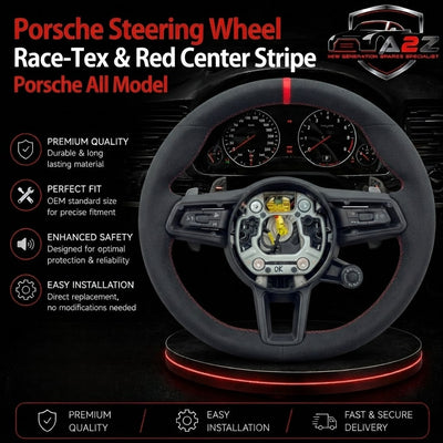 Porsche Race-Tex Steering Wheel Compatible With Porsche All Model