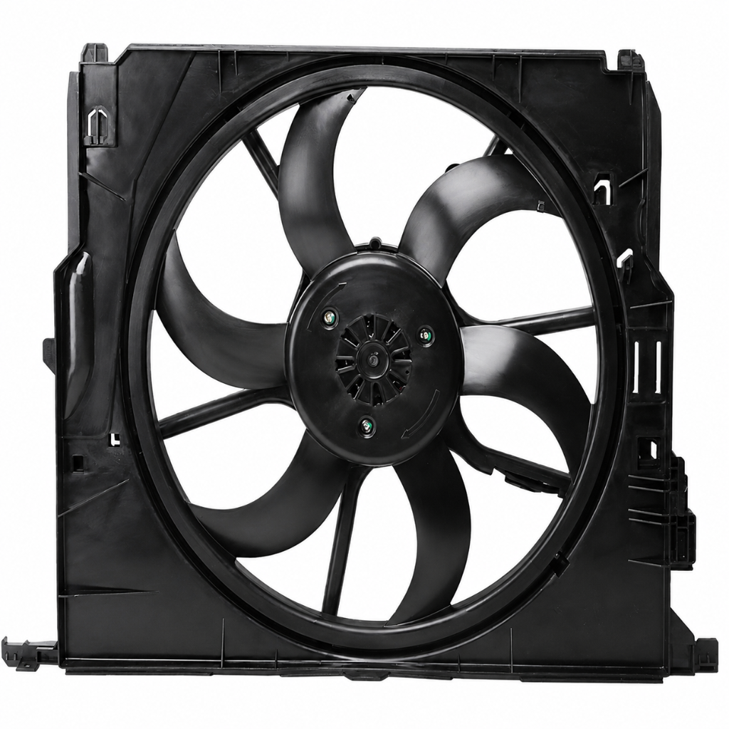 Engine Radiator Cooling Fan Assembly 17428509740 17417589031 17427804620 Compatible With BMW 5 Series (F10) & 6 Convertible (F12)