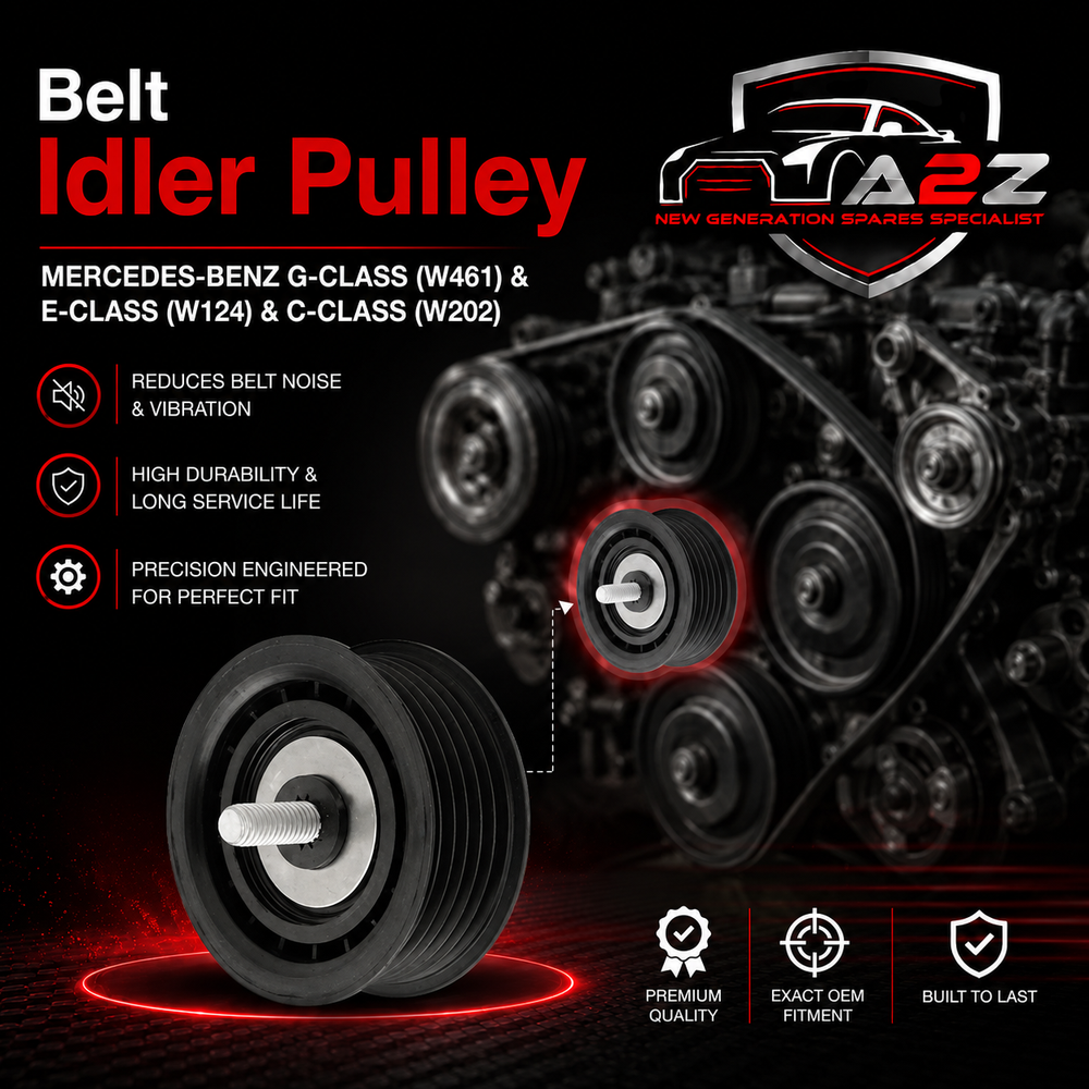 Belt Idler Pulley A2722021019 2722021419 2722021219 Compatible with MERCEDES-BENZ  G-CLASS (W461) & E-CLASS (W124) & C-CLASS (W202) Tag no : 23