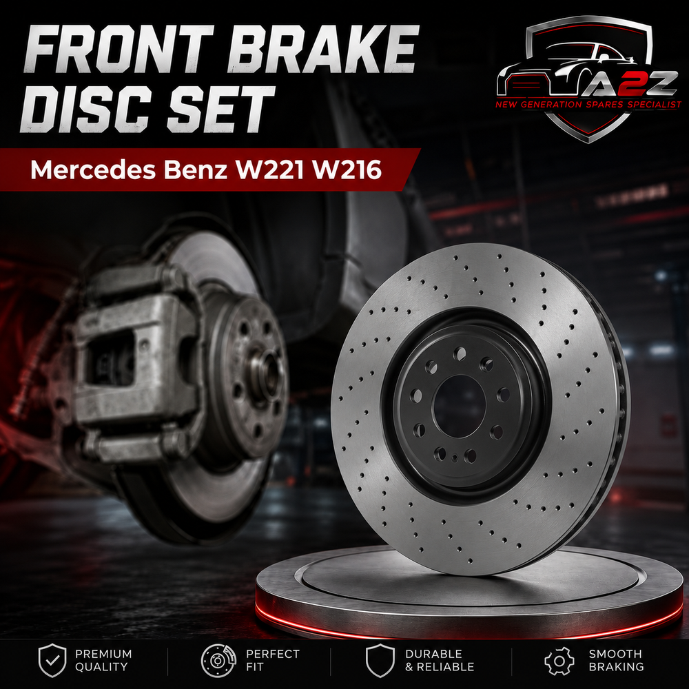 Front Brake Disc Set 2214210812 Compatible With Mercedes Benz W221 W216