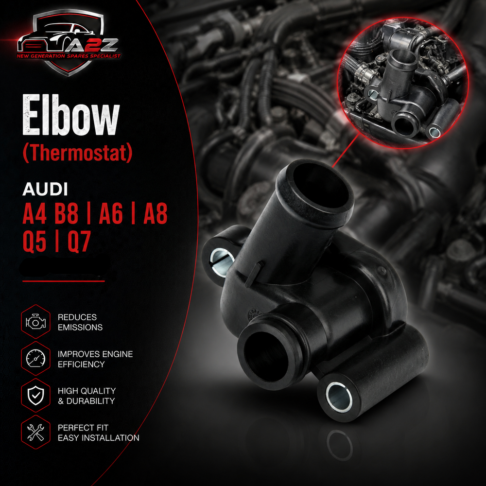 Elbow (Thermostat) 059121506H Compatible With AUDI A4 B8 A6 A8 Q5 Q7 Tag-E-42