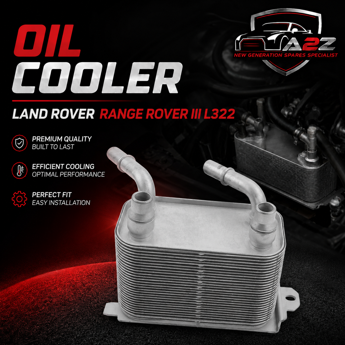 OIL COOLER LR015152 PFZ500020 LR013046 6H427R095AB For LAND ROVER RANGE ROVER III L322 Tag-O-56