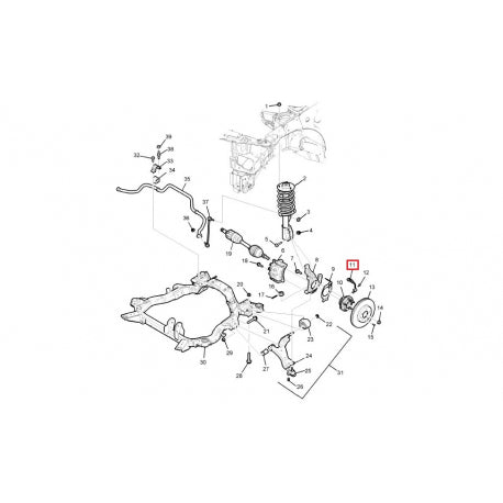 Front Wheel Speed ABS Sensor 19256115 96626078 4809313 Compatible With CHEVROLET CAPTIVA (C100, C140)