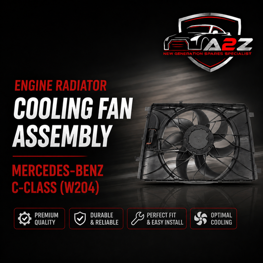 Engine Radiator Cooling Fan Assembly 2045000293 2049066802 Compatible With  MERCEDES-BENZ C-CLASS (W204) & CLA Coupe (C117) & CLS (C218) & E-CLASS (W212)