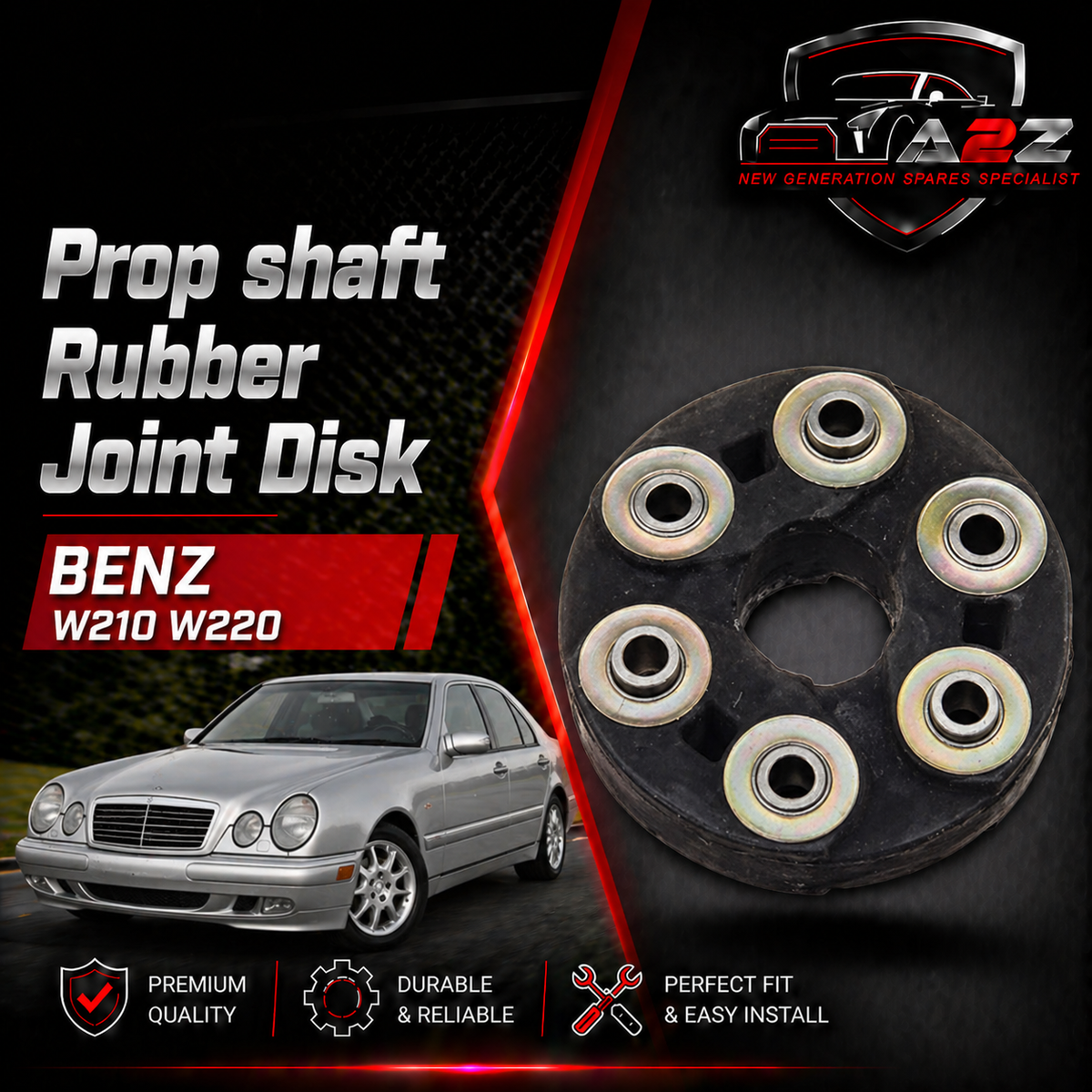 Driveshaft Prop shaft Rubber Joint Disk 1704100015 2024100915 2024101915 2104100815 A1704100015 A2024100915 A2024101915 A2104100815 Compatible With Mercedes Benz W210 W220