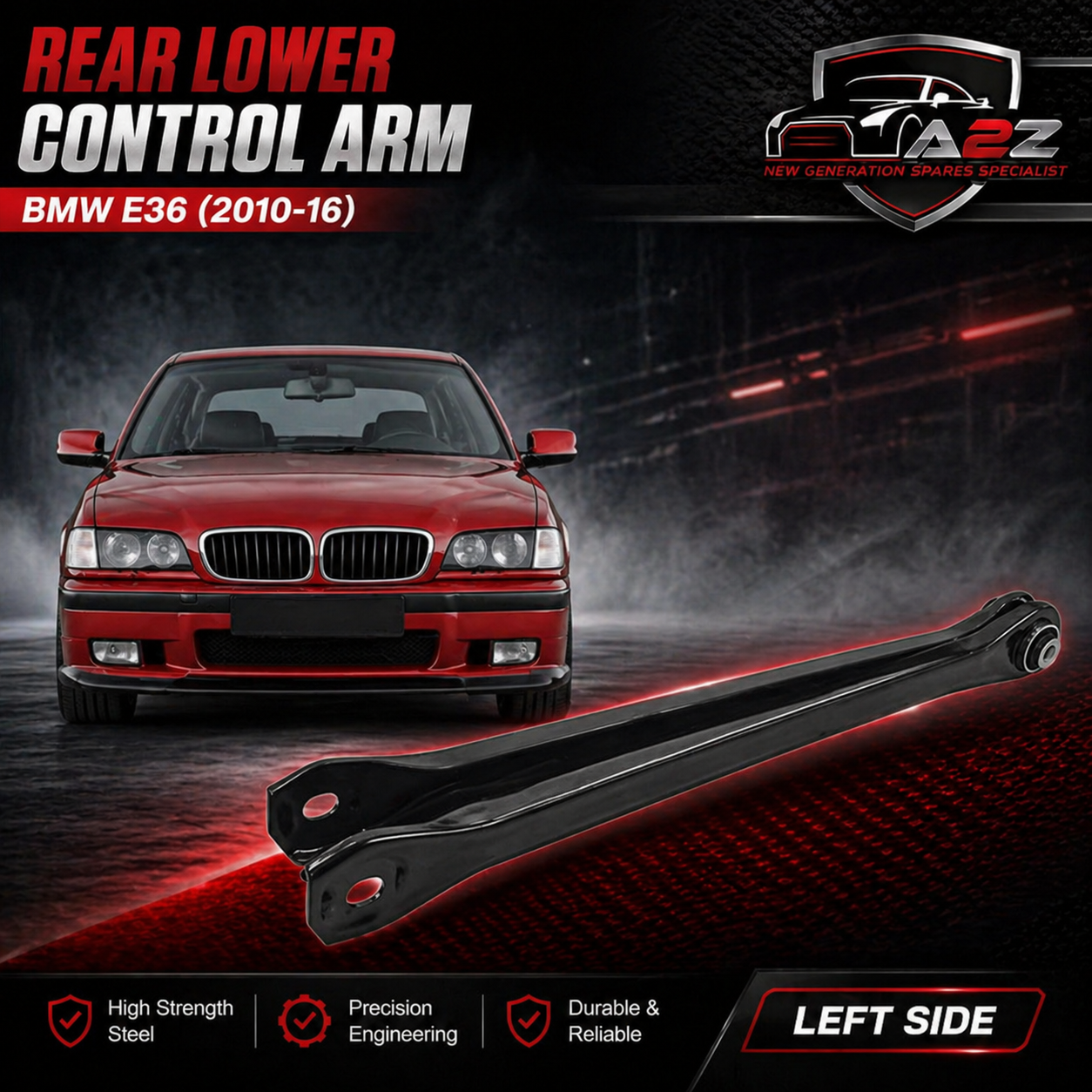 Rear Wheel Support Arm Left & Right 33303411651 33321092237 33321138380 33326760675 33326770813 Compatible With BMW E36