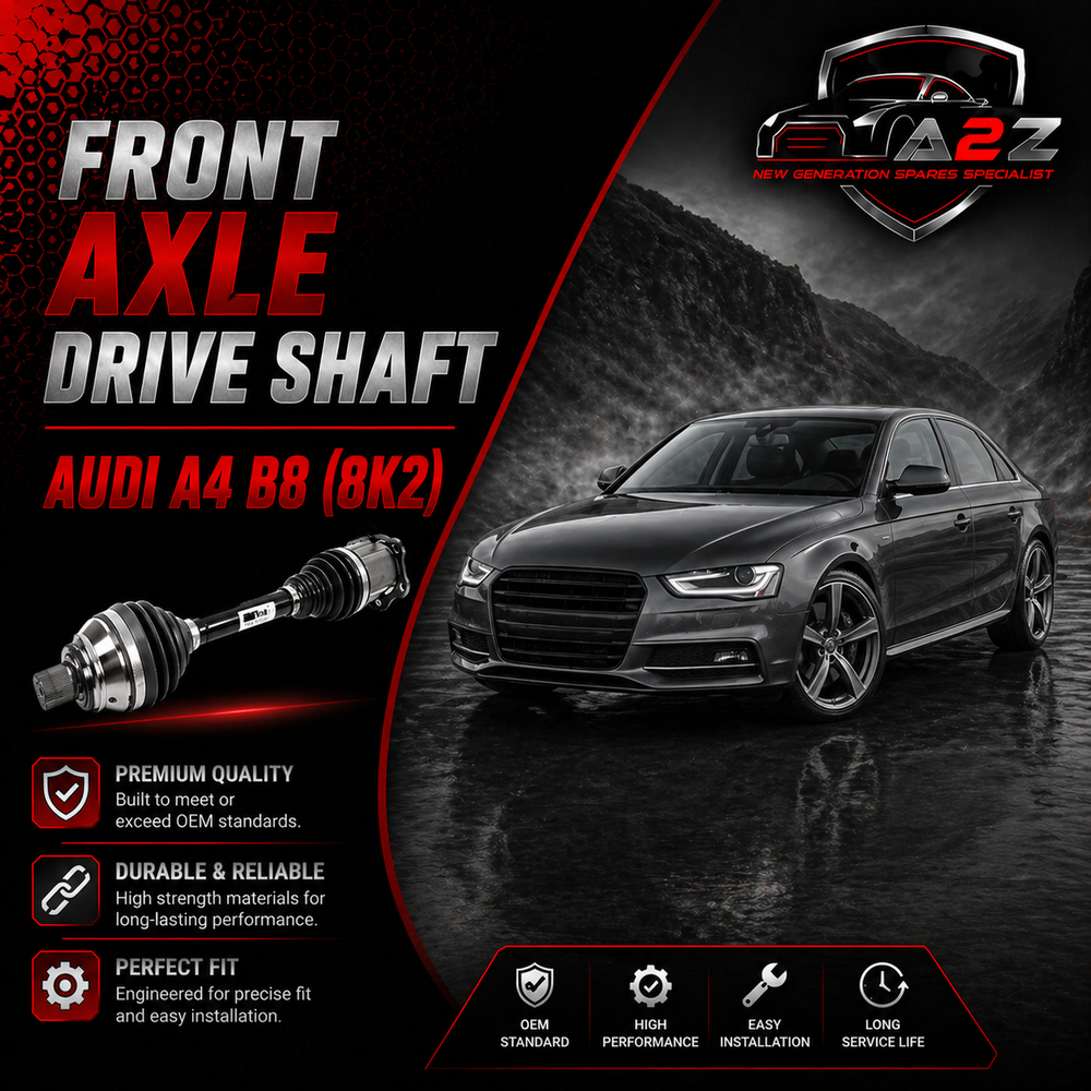 Front Axle Drive Shaft 8KD407271A Compatible With AUDI A4 B8 (8K2) | A4 / S4 A5 (8T3) | A5 / S5 A5 Sportback (8TA) | A5 / S5