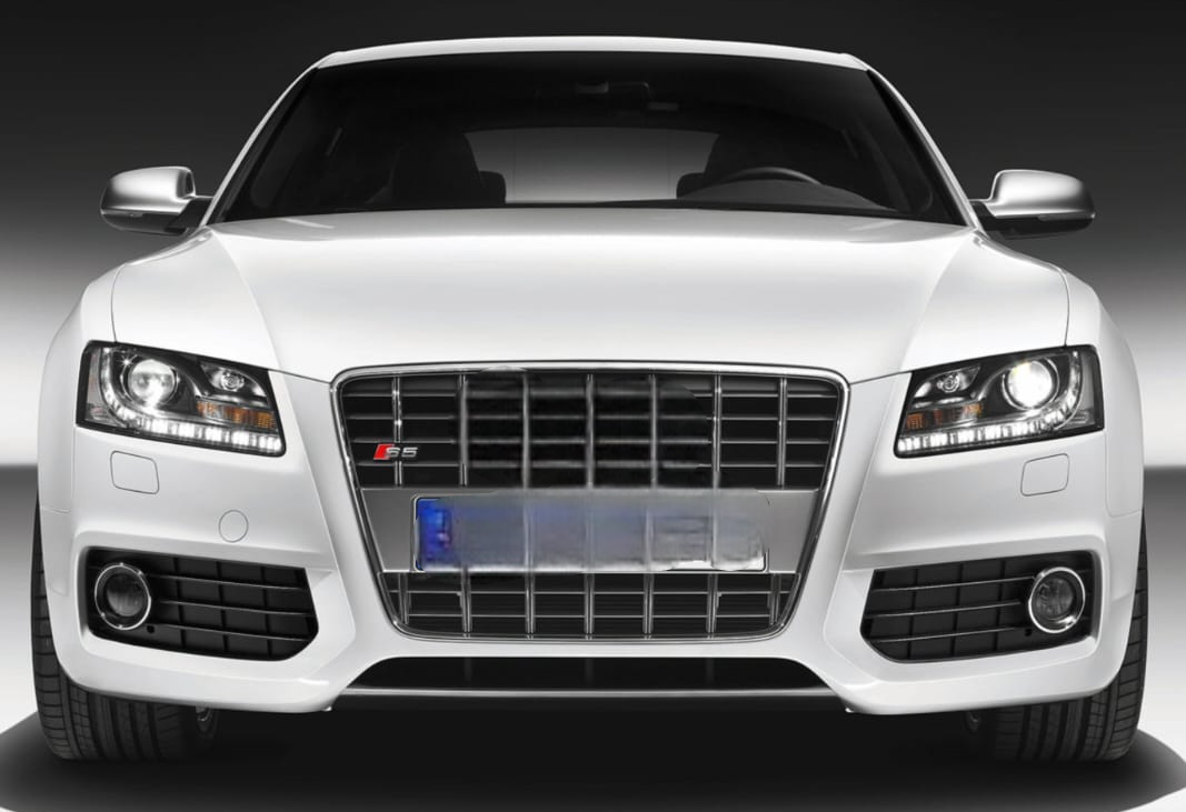S5 Matt Grey Upgrade Show Grill Compatible With Audi = A5 (2008-11) Tag No.182
