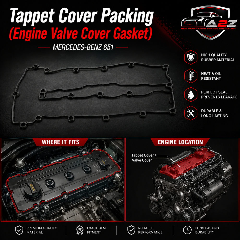 Tappet Cover Packing (Engine Valve Cover Gasket) A65101660021 6510160021 Compatible With  MERCEDES-BENZ 651 Tag-TC-03