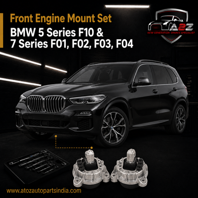 Front Engine Mount Set Compatible With BMW 5 Series F10 & 7 Series F01, F02, F03, F04 Engine Mount Left  22116777365 & Right 22116786528