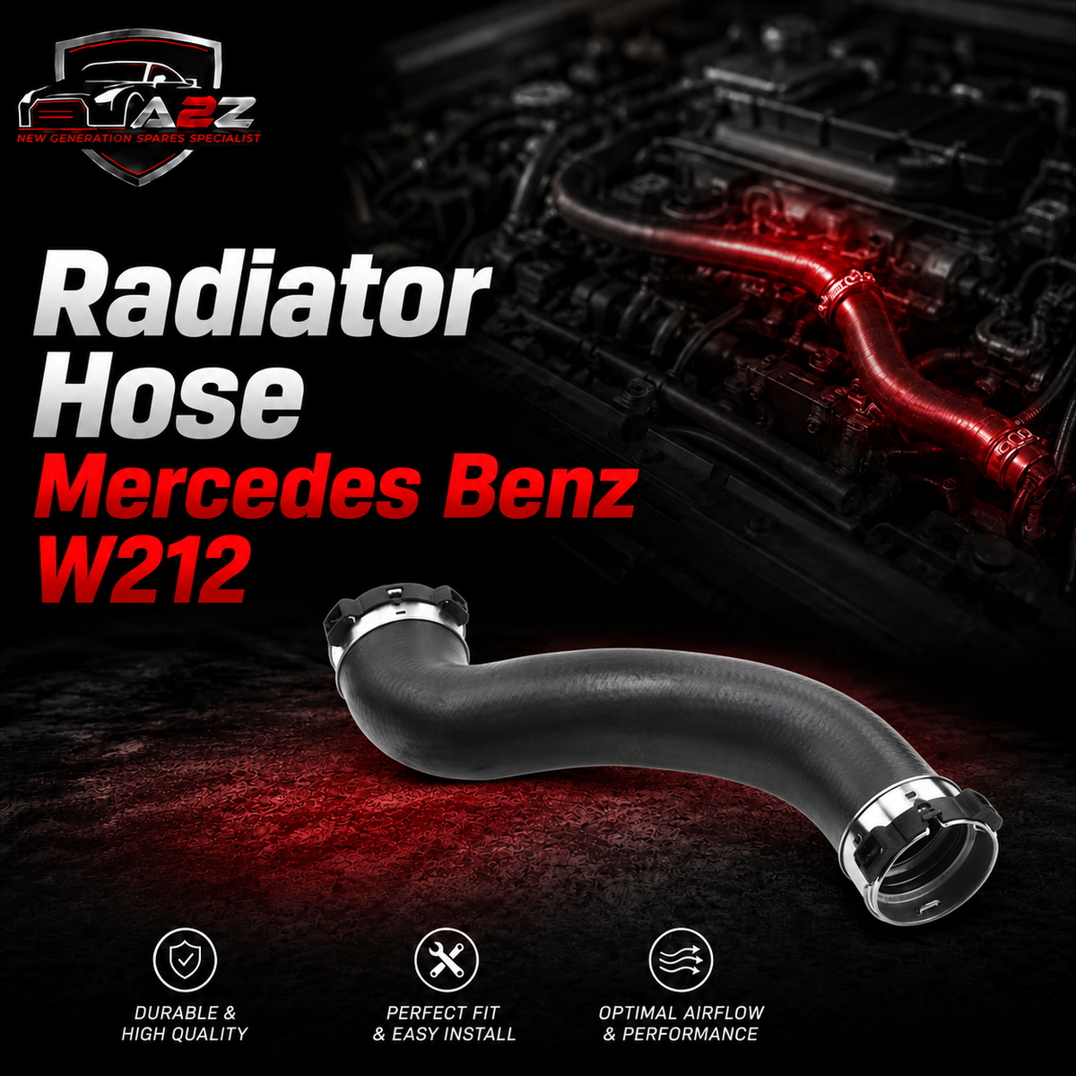 Radiator Hose 2125280100 Compatible With Mercedes Benz W212