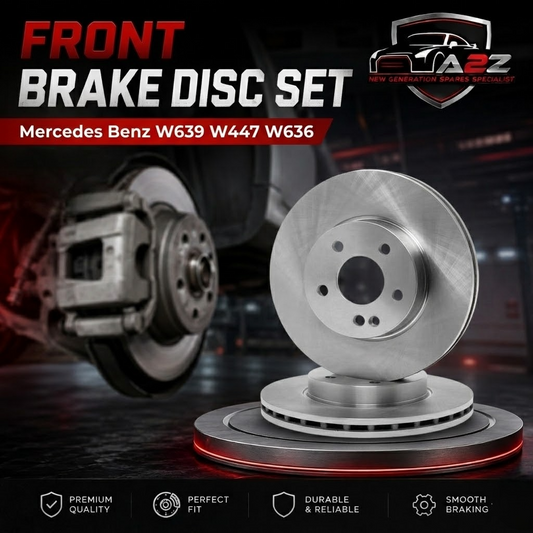 Front Brake Disc Set 6394210012 Compatible With Mercedes Benz W639 W447 W636