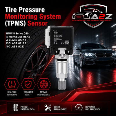 Tire Pressure Monitoring System (TPMS) Sensor A0009054104 A0009052102 A0009054100 A0009057200 A0025408017 A0035400217 A4479050500 For BMW 5 Series G30 & MERCEDES BENZ A-CLASS W177 & E-CLASS W213 & S-CLASS W222  Tag-TS-11