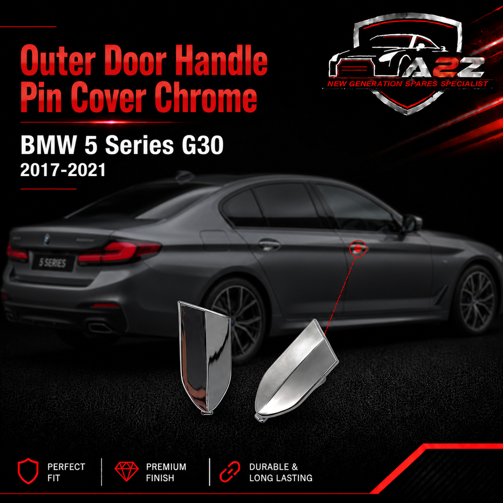 Outer Door Handle Pin Cover Chrome 51217489343 Compatible With BMW 5 Series G30 2017-2021 Tag No.56