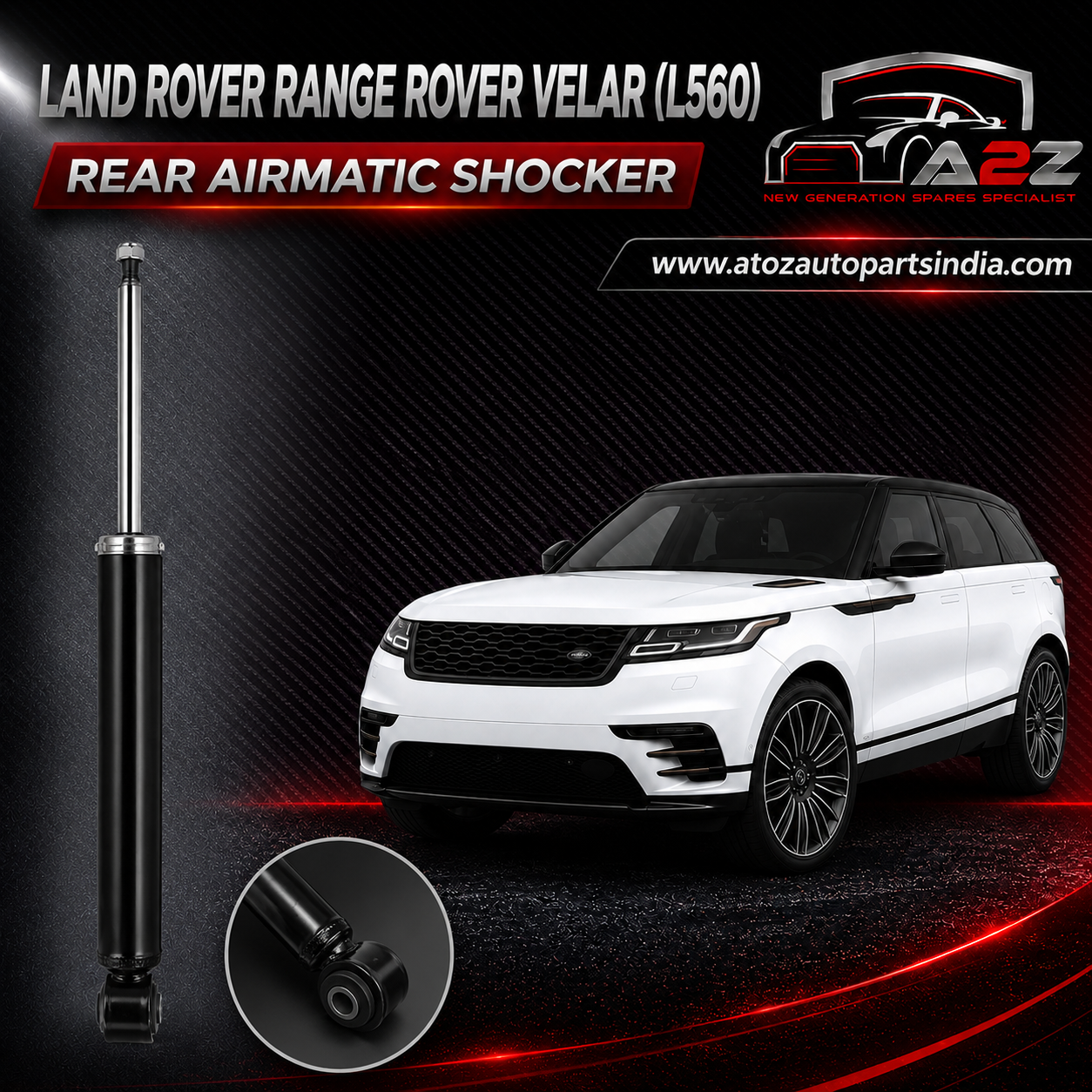 Rear Air Suspension Electric Shock Absorber Strut LR108022 LR109360 LR123528 LR147262Compatible With LAND ROVER RANGE ROVER VELAR (L560)