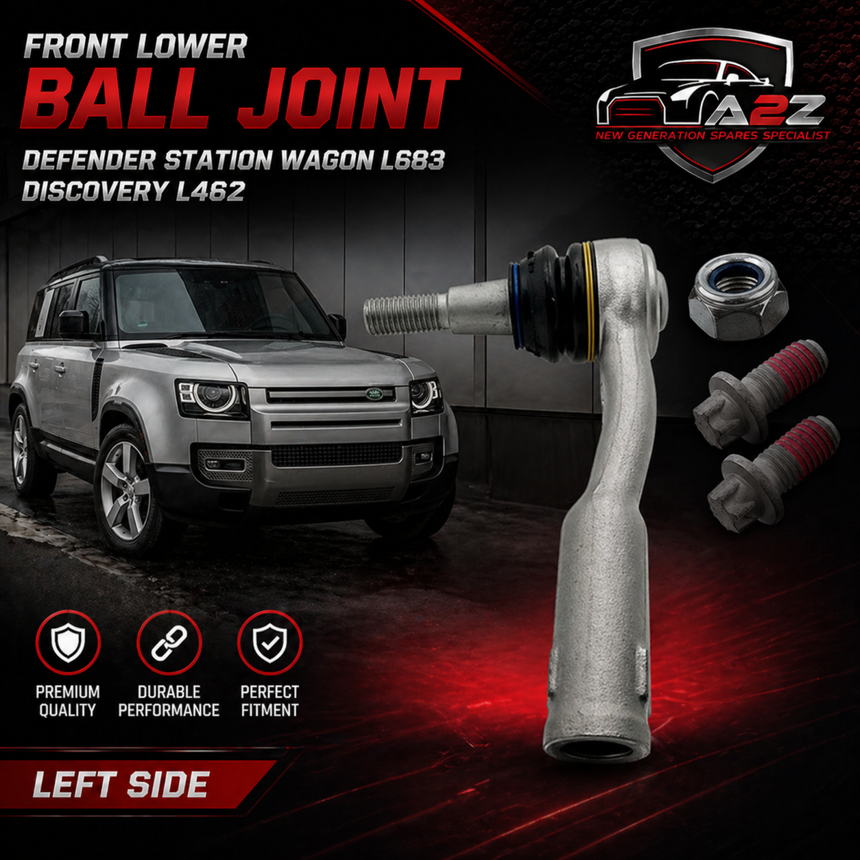 Front Ball Joint LR129166 Compatible With DEFENDER Station Wagon (L663) DISCOVERY V (L462)