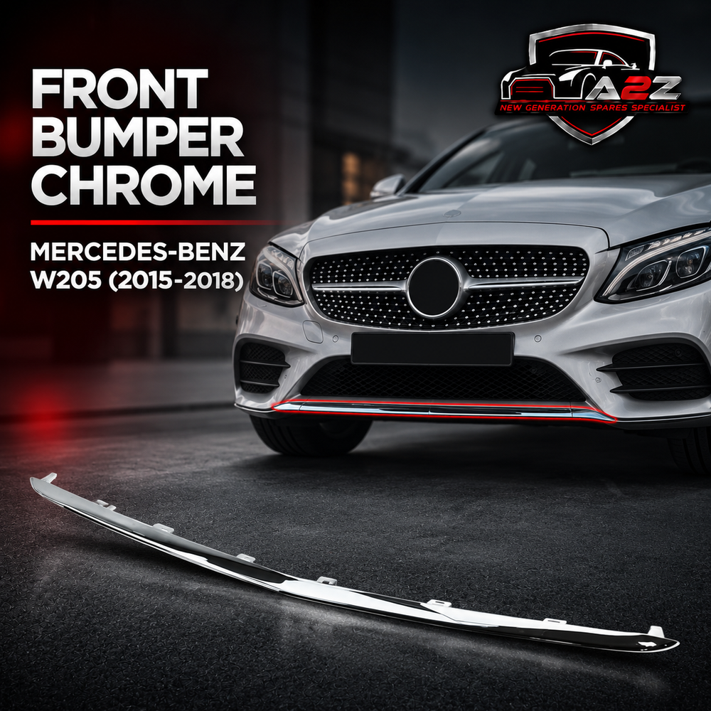 Front Bumper Chrome 2058853123 Compatible With MERCEDES-BENZ C-CLASS (W205) (2015-2018) Tag No.104