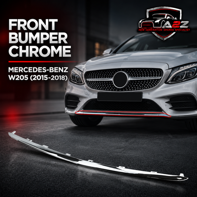 Front Bumper Chrome 2058853123 Compatible With MERCEDES-BENZ C-CLASS (W205) (2015-2018) Tag No.104