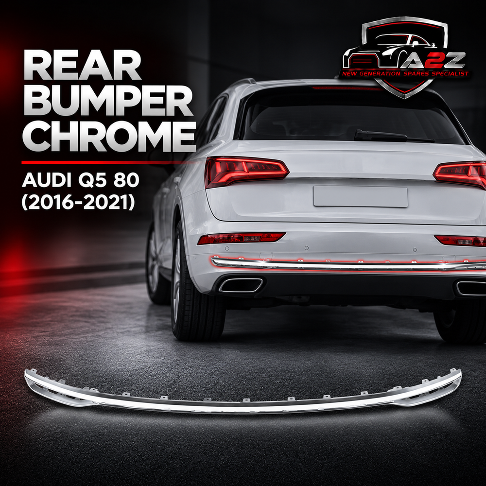 Rear Bumper Chrome 80A807578 Compatible With Audi Q5 80 (2016-2021) Tag No.173