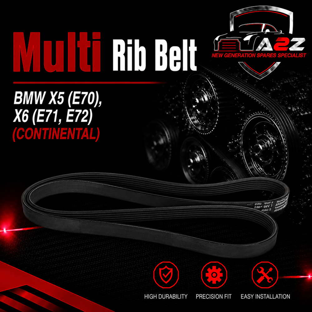 Multi Rib Belt 6PK1893 11287803476 130020 55577367 Compatible With BMW X5 (E70), X6 (E71, E72) (CONTINENTAL) Tag No.6