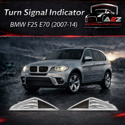 Marker Turn Signal Indicator Light Left 63137171007  & Right 63137171008 Compatible with BMW X3 F25 & X5 E70 2007-2014 Tag-FBL-18