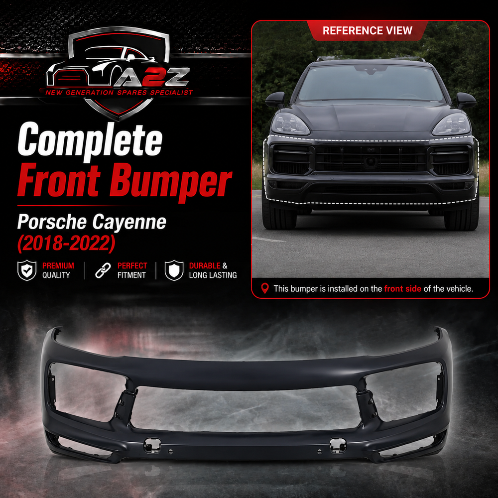 Complete Front Bumper 9Y0807217G2X Compatible With Porsche Cayenne (2018-2022) Tag No.156