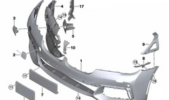 Front Bumper 51118064751 Compatible With BMW G12 (2016-18)