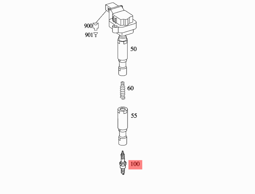 Spark Plug A0041594503 A0041591303 For MERCEDES-BENZ C-CLASS W203 & E-CLASS W211 Tag-S-09